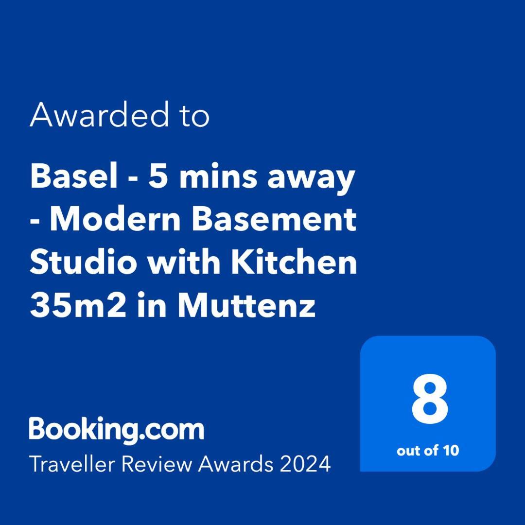 Basel - 5 Mins Away - Modern Basement Studio With Kitchen 35M2 In Muttenz Εξωτερικό φωτογραφία
